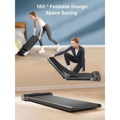 King Smith Foldable Walkingpad Z1 With Max. Speed 6Km/H, With 1Hp Brush Motor - Black